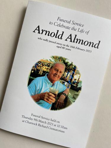 Funeral Service to Celebrate the Life of Arnold Almond