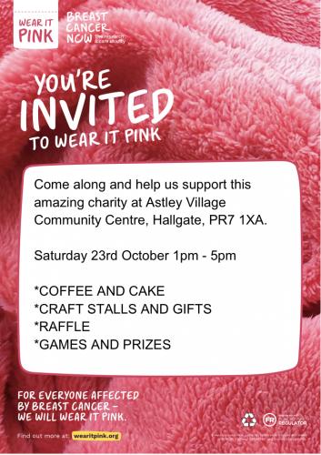 Charity Fund Raising Event for Breast Cancer on the 23 October 2021